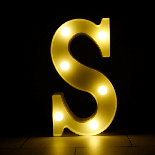 [B926-S] Lettre S Lumineuse Led – Borosino