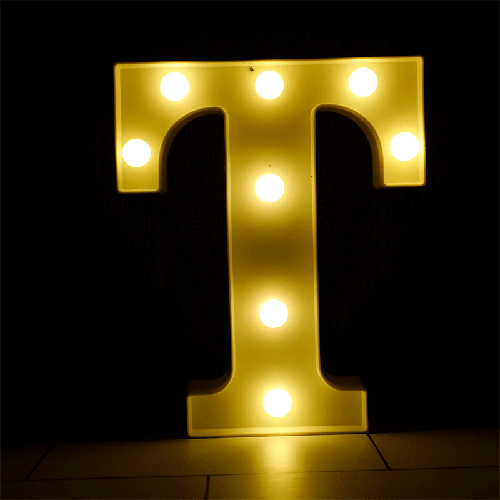 [B926-T] Lettre T Lumineuse Led – Borosino