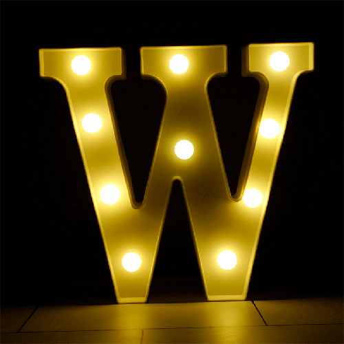 [B926-W] Lettre W Lumineuse Led – Borosino
