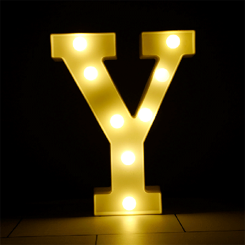 [B926-Y] Lettre Y Lumineuse Led – Borosino