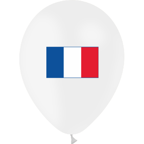 [GBS02FR] 10 Bal Drapeau France 1F/2C - FDS