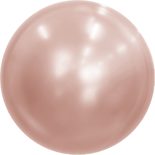 [BBQ002-11-12] Metallic Bubble 12" Rose Doré - FDS