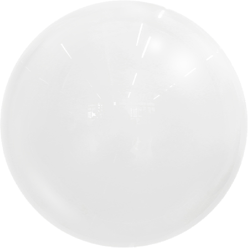 [BBQ002-4-24] Metallic Bubble 24" Blanc