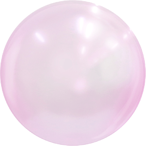 [BBQ002-6-18] Metallic Bubble 18" Rose - FDS