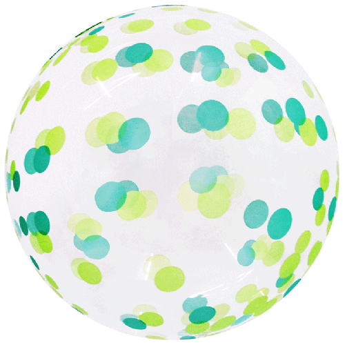 [BBQ006-5] Confetti Bubble 18" Vert - FDS