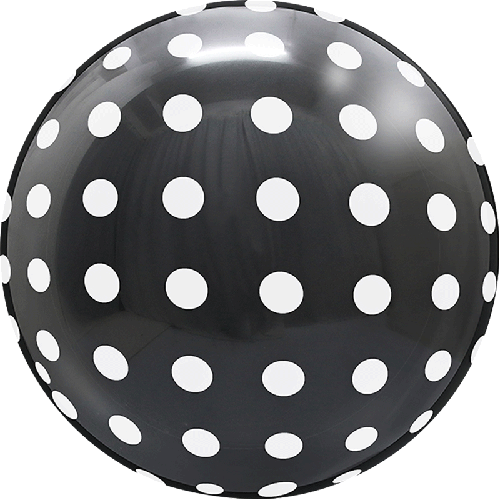 [BBQ007-1] Dots Bubble 18" Noir - FDS