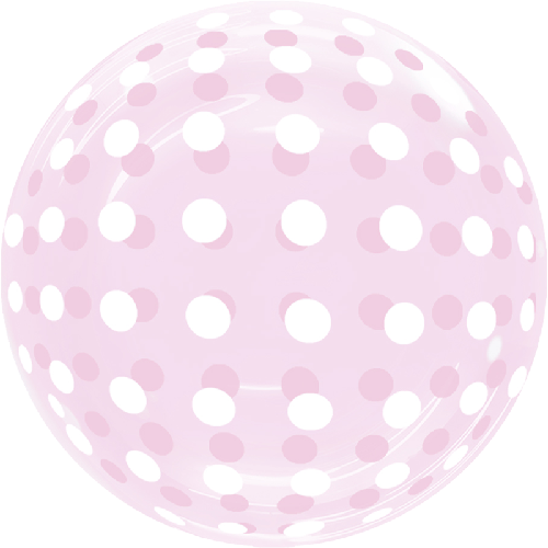 [BBQ007-10] Dots Bubble 18" Rose - FDS