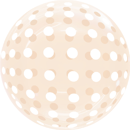 [BBQ007-11] Dots Bubble 18" Orange - FDS