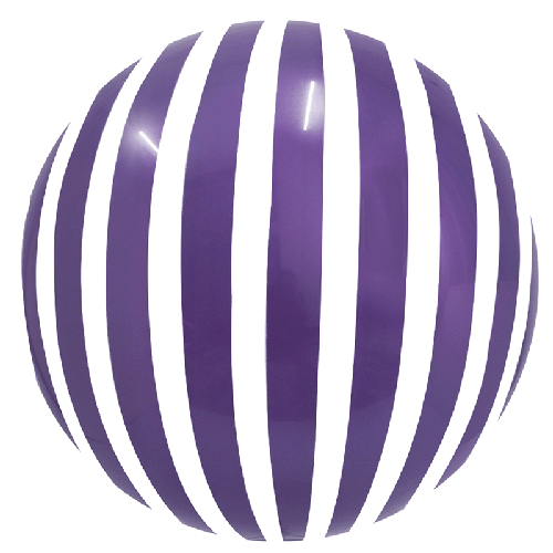 [BBQ008-13] Stripe Bubble 18" Violet