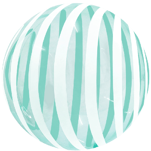 [BBQ008-8] Stripe Bubble 18" Cristal Vert - FDS