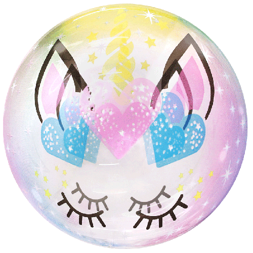 [BBQ010-51] Printed Unicorn Bubble 20" - FDS