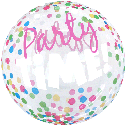 [BBQ010-8] Printed Bubble 20" Party Time