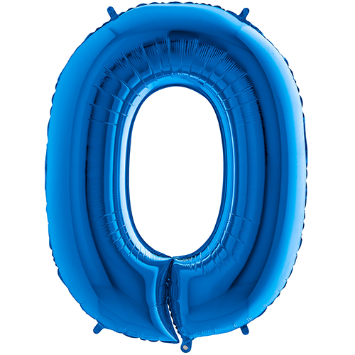 [G000B-P] Chiffre '0' Bleu 40" - Grabo