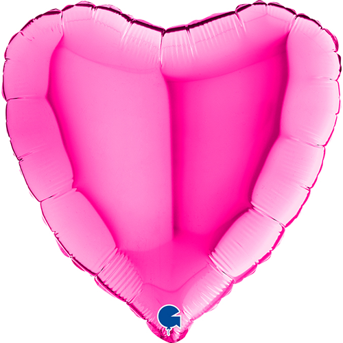 [G04014M] Coeur Magenta 4" Vrac - Grabo