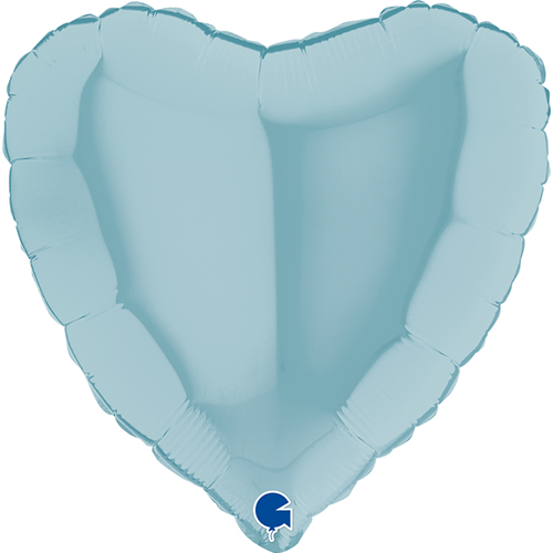 [G04021PB] Coeur Pastel Blue 4" Vrac - Grabo