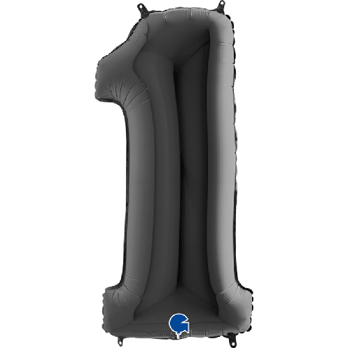 [G041K-P] Chiffre '1' Noir 40" - Grabo
