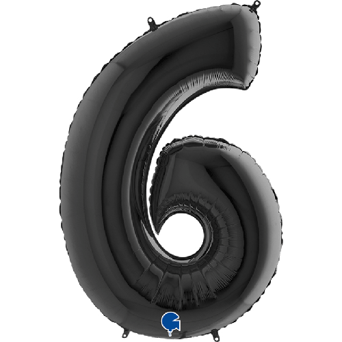 [G046K-P] Chiffre '6' Noir 40" - Grabo