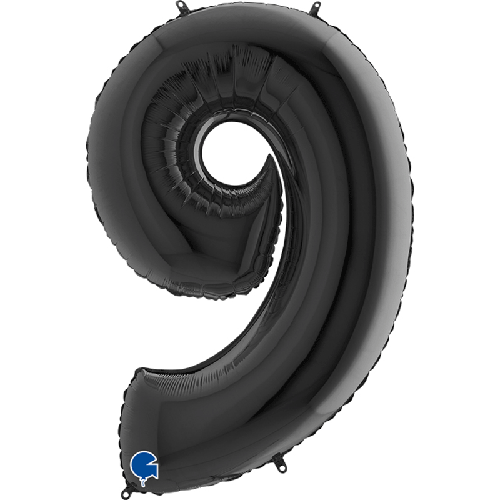 [G049K-P] Chiffre '9' Noir 40" - Grabo
