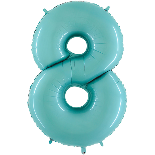 [G068PB-P] Chiffre '8' Pastel Bleu 40" - Grabo