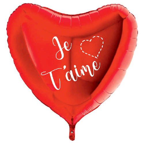 [G09008R-AIME] Je t'aime 9" Vrac Avec Valve - Grabo