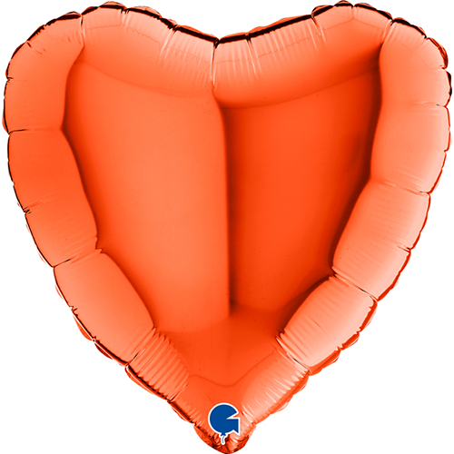 [G09015O] Coeur Orange 9" - Grabo