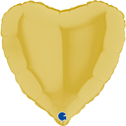 [G09016PY] Coeur Pastel Jaune 9" - Grabo