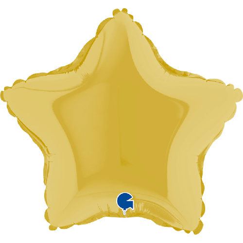 [G09216PY] Étoile Pastel Jaune 9" - Grabo