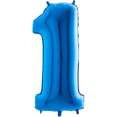 [G14001B-P] Chiffre '1' Bleu 14" - Grabo