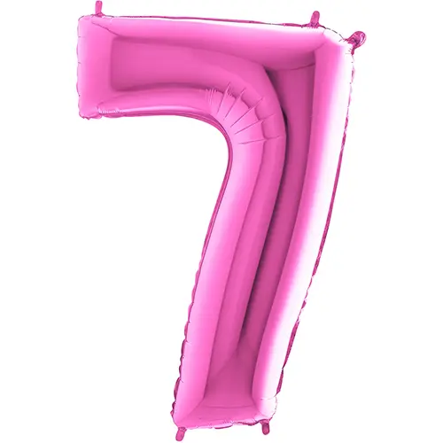 [G14017F-P] Chiffre '7' Fuchsia 14" - Grabo