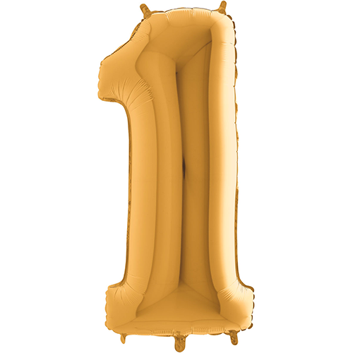 [G14021G-P] Chiffre '1' Dorée 14"  - Grabo