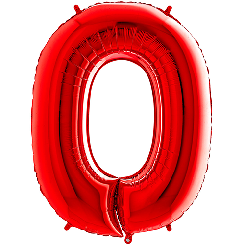 [G14080R-P] Chiffre '0' Rouge 14" - Grabo