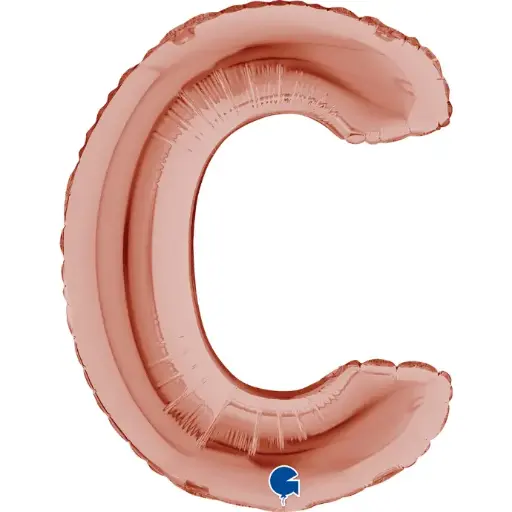 [G142223RG-P] 14" Letter 'C' Rose Gold - Grabo