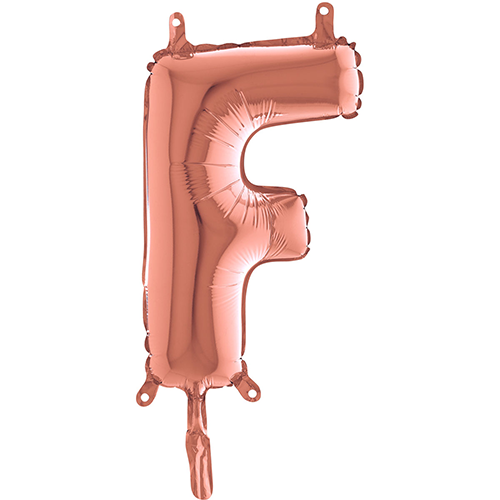 [G142523RG-P] Lettre "F"  Rose Gold 14"  - Grabo