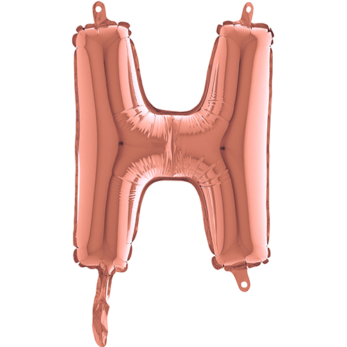 [G142723RG-P] Lettre "H"  Rose Gold 14"  - Grabo