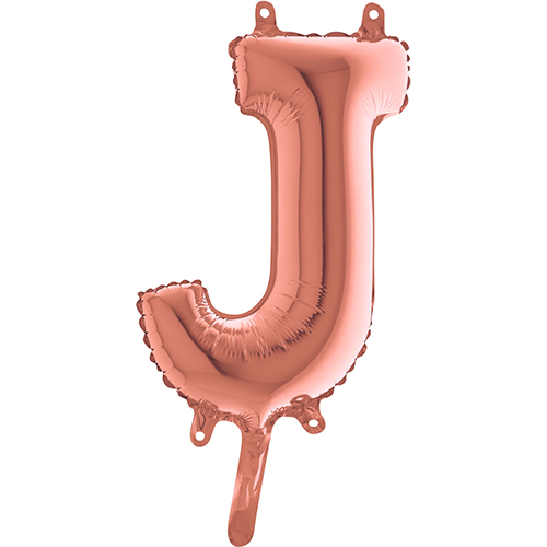 [G142923RG-P] Lettre "J"  Rose Gold 14"  - Grabo