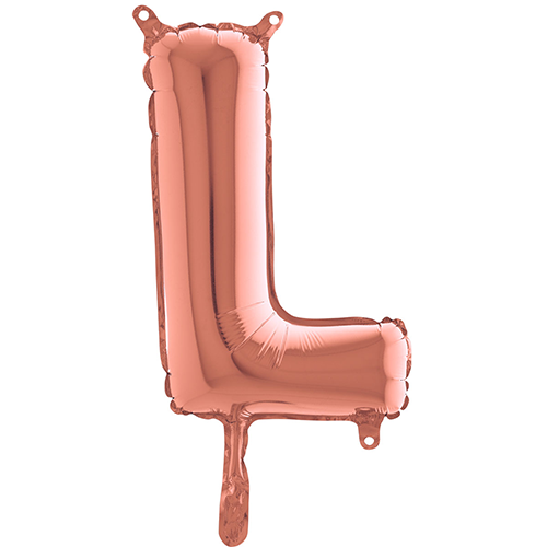 [G143123RG-P] Lettre "L"  Rose Gold 14"  - Grabo