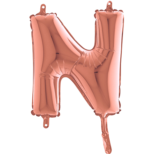 [G143323RG-P] Lettre "N"  Rose Gold 14"  - Grabo