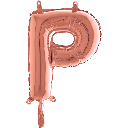 [G143523RG-P] Lettre "P"  Rose Gold 14"  - Grabo