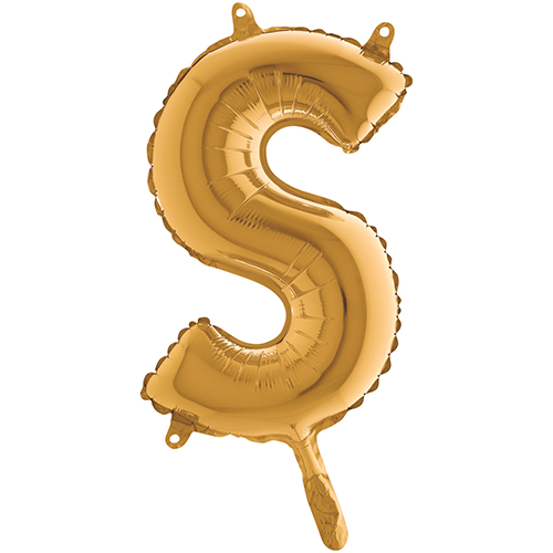 [G14382G-P] Lettre "S"  Or 14"  - Grabo