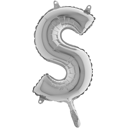 [G14389S-P] Lettre "S"  Argent 14"  - Grabo