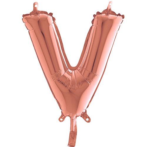 [G144123RG-P] Lettre "V"  Rose Gold 14"  - Grabo