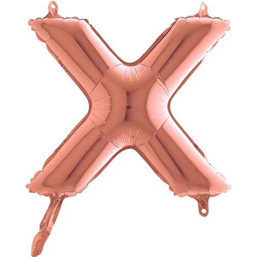 [G144323RG-P] Lettre "X"  Rose Gold 14"  - Grabo