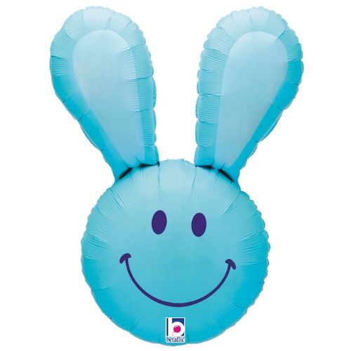 [G15355B-P] 1 Alu 30″ Smile Lapin Bleu – Grabo