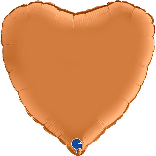 [G180000SCA] Coeur Satin Caramel 18" Vrac - Grabo