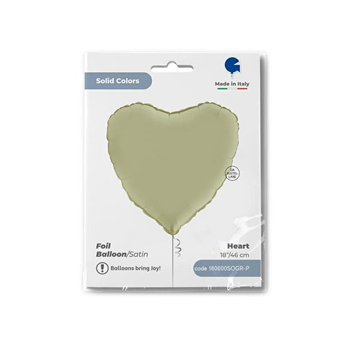 [G180000SOGR-P] Coeur Satin Olive Green 18" - Grabo