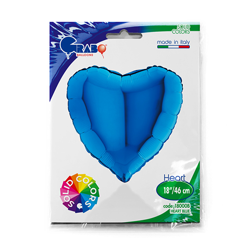 [G18000B-P] Coeur Bleu 18" - Grabo