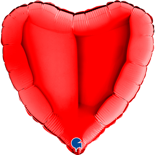 [G18008R-P] 1 alu Coeur Rouge 18"  - Grabo