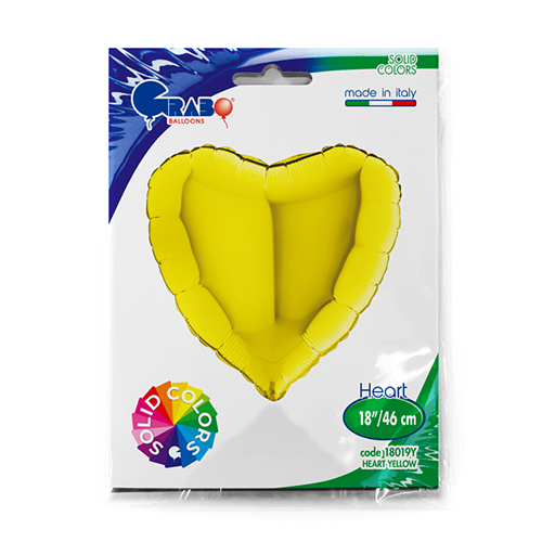 [G18019Y-P] Coeur Jaune 18"  - Grabo