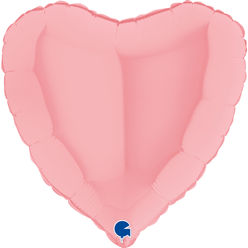 [G180M03PK] Coeur Matte Pink 18" Vrac - Grabo