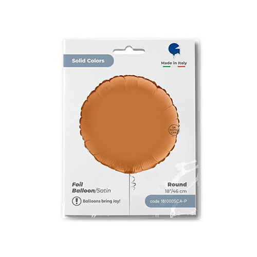 [G181000SCA-P] Rond Satin Caramel 18" - Grabo